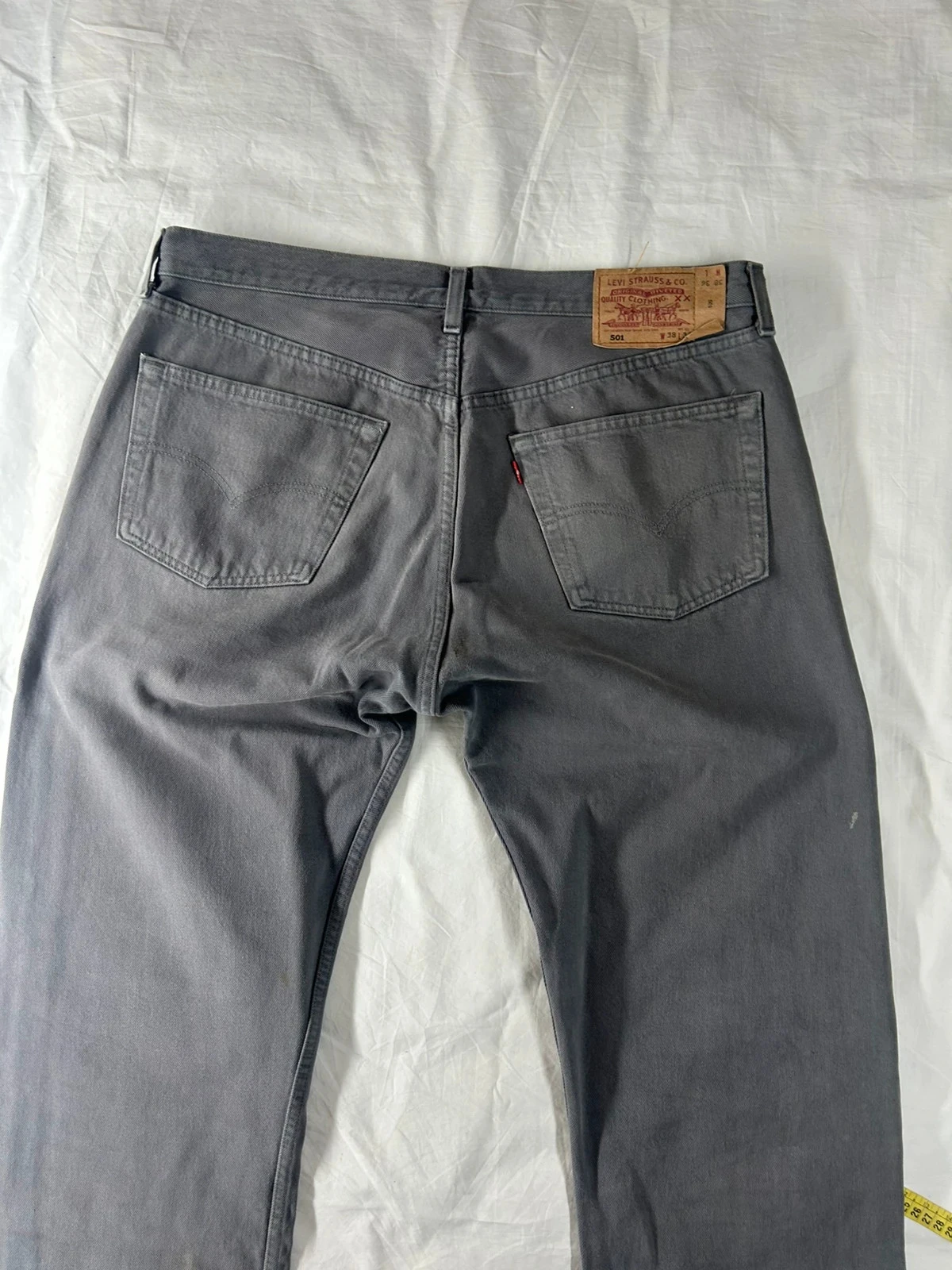 Grey straight cut Levi's lot 501 w38 l36 – photo 18